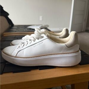 Cole Haan Women's Cream and White Sneakers. Gently used. Great condition.